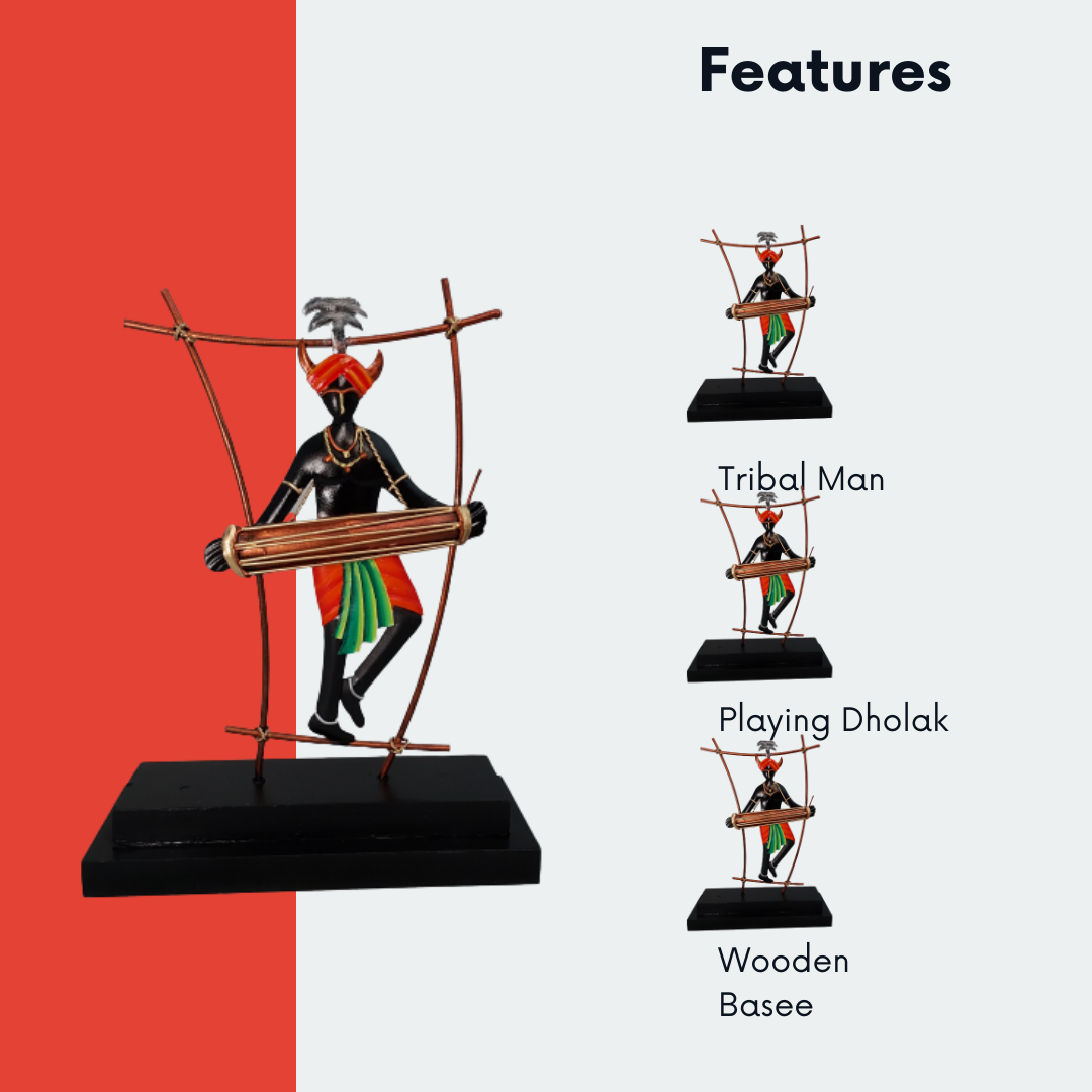 Tribal Man Dholak Memento
