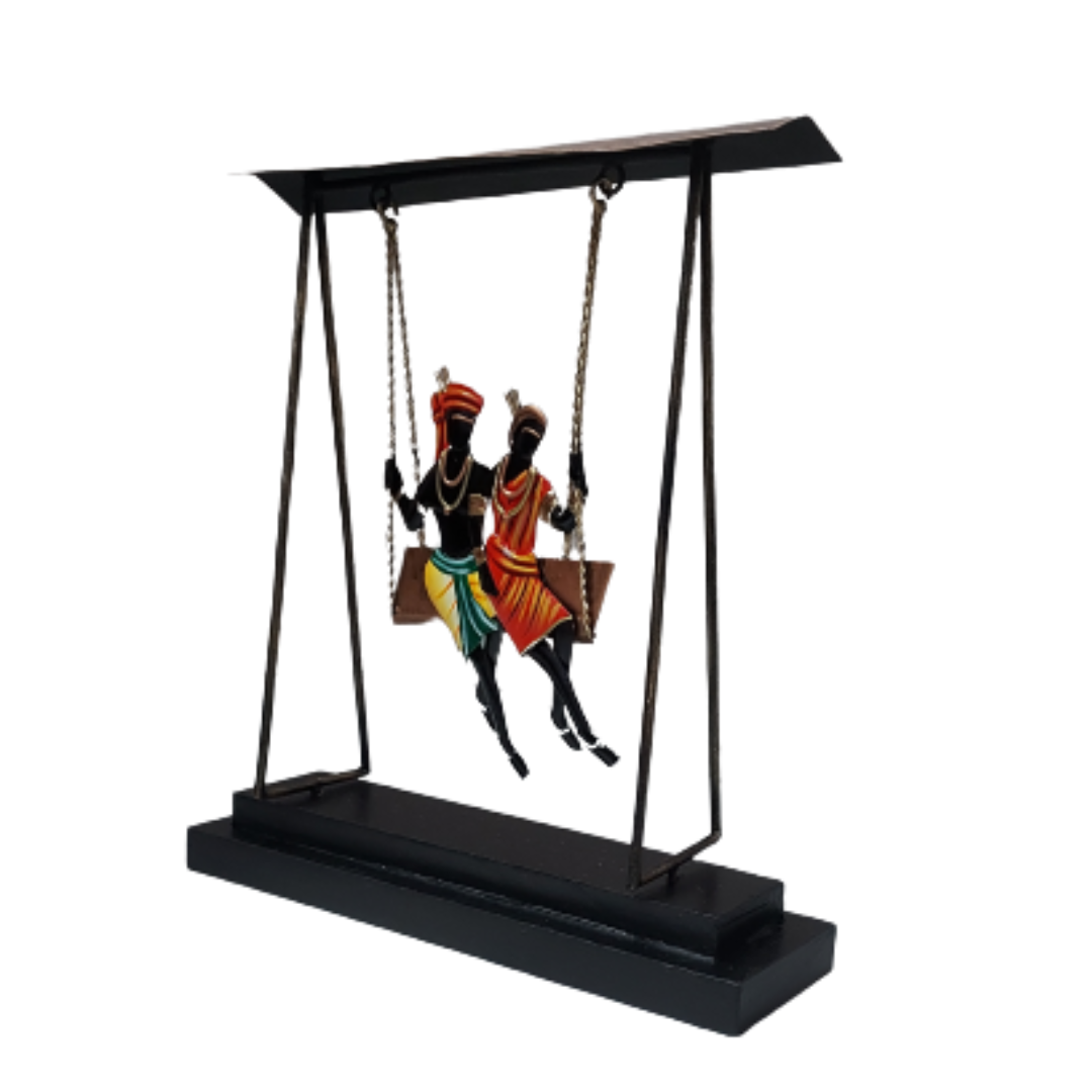 Tribal Couple Jhula Swing Bastar Art