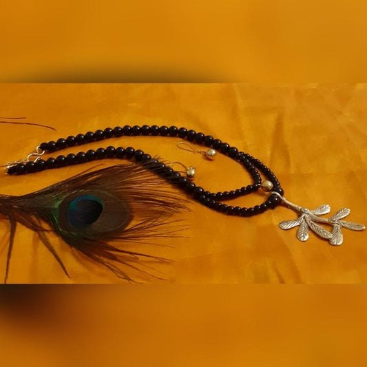 Pratibha Art Dhokra Jewellary Dhokra Art Jewelry- Leaf Branch Pendant