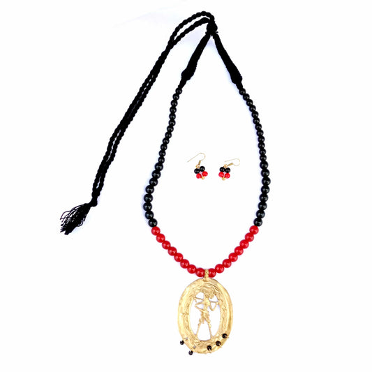Pratibha Art Dhokra Jewellary Dhokra Art Jewelry- Tribal Lady