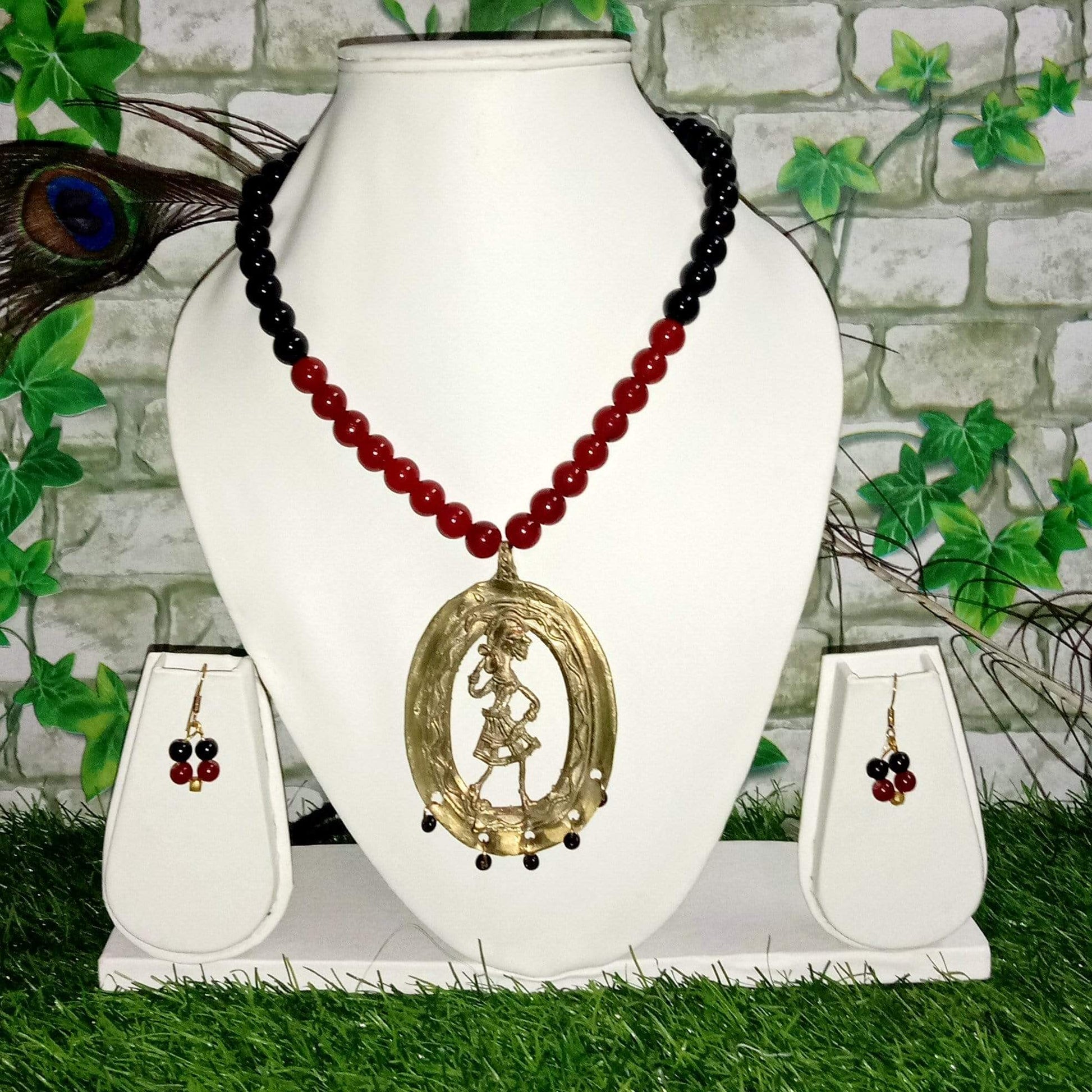 Pratibha Art Dhokra Jewellary Dhokra Art Jewelry- Tribal Lady