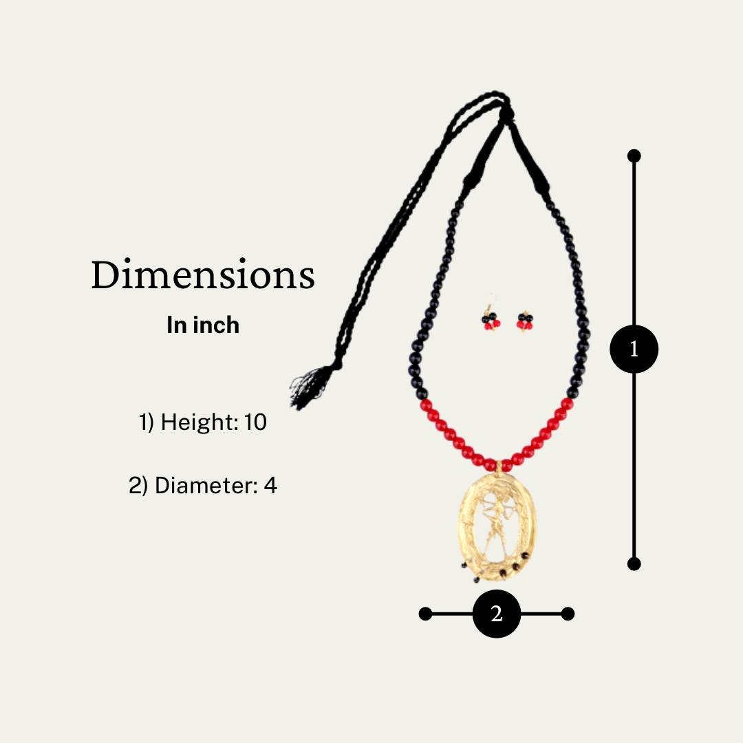 Pratibha Art Dhokra Jewellary Dhokra Art Jewelry- Tribal Lady