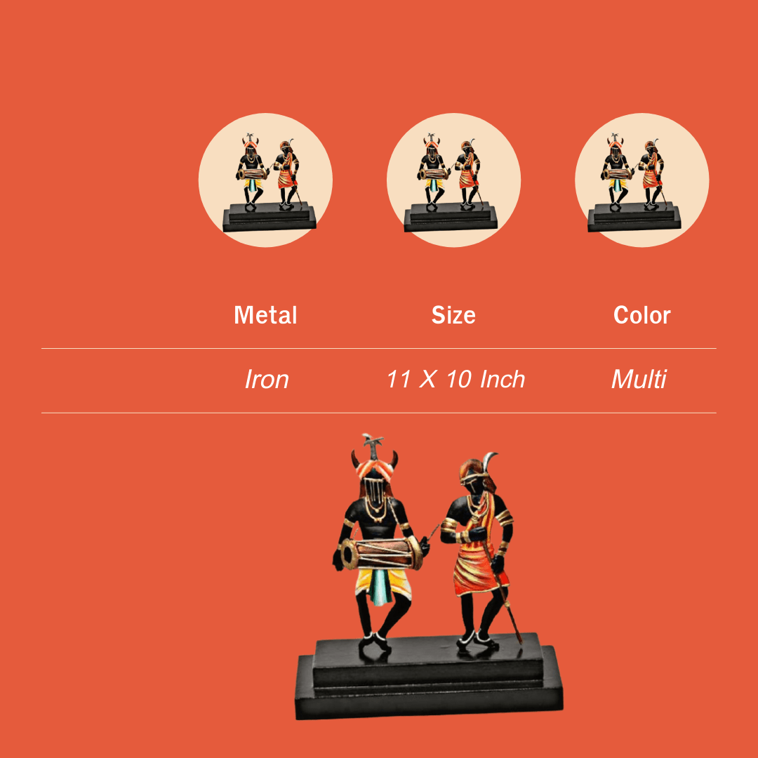 Pratibha Art Memento Couple Dance Big Tribal Couple Dance