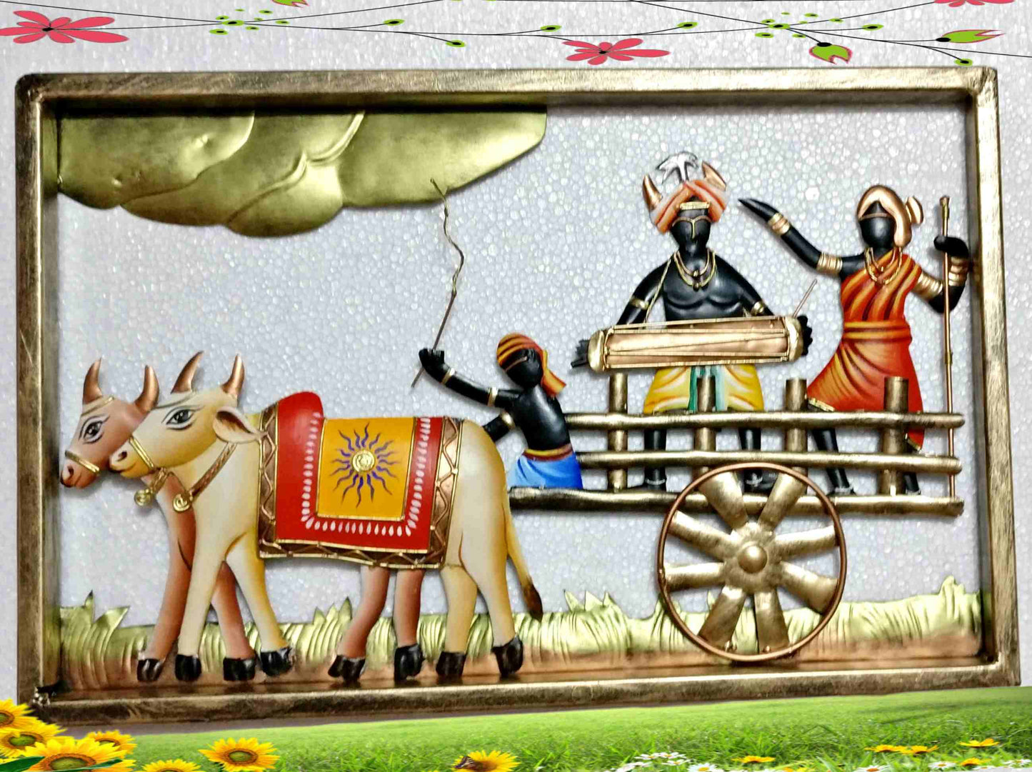 Pratibha Art Memento Couple Dance Big Tribal Tableau