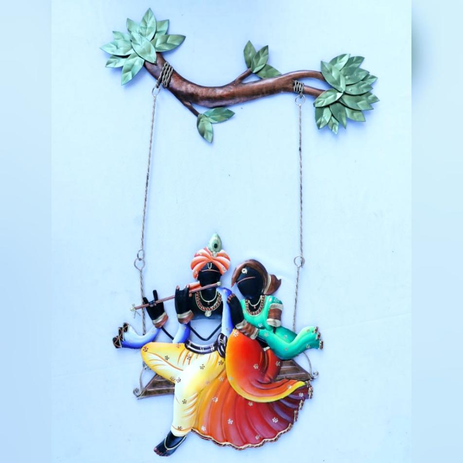 Radha Krishna Jhula Wall Hanging-RK01