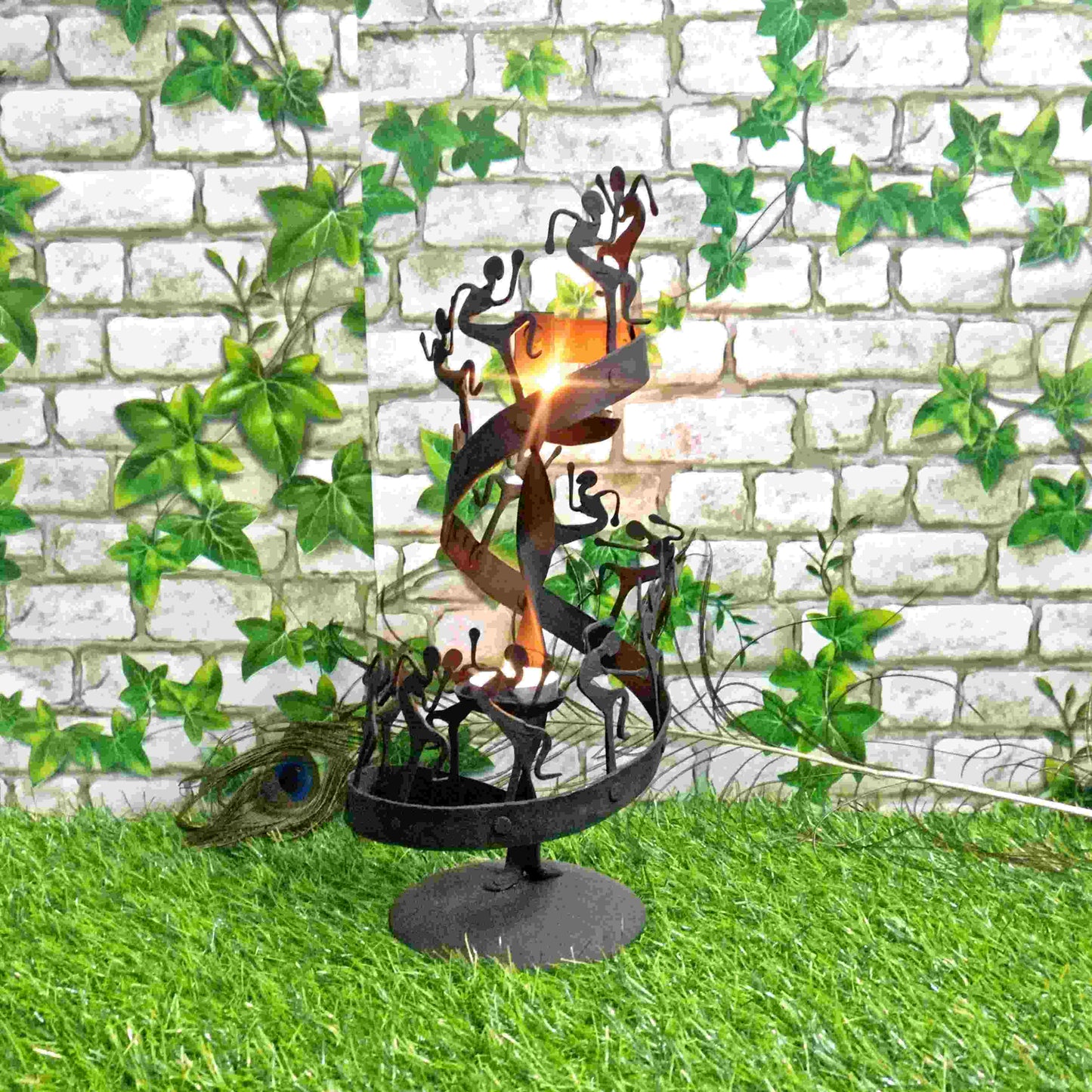Pratibha Art Tea Light Stand Spiral Candle Stand