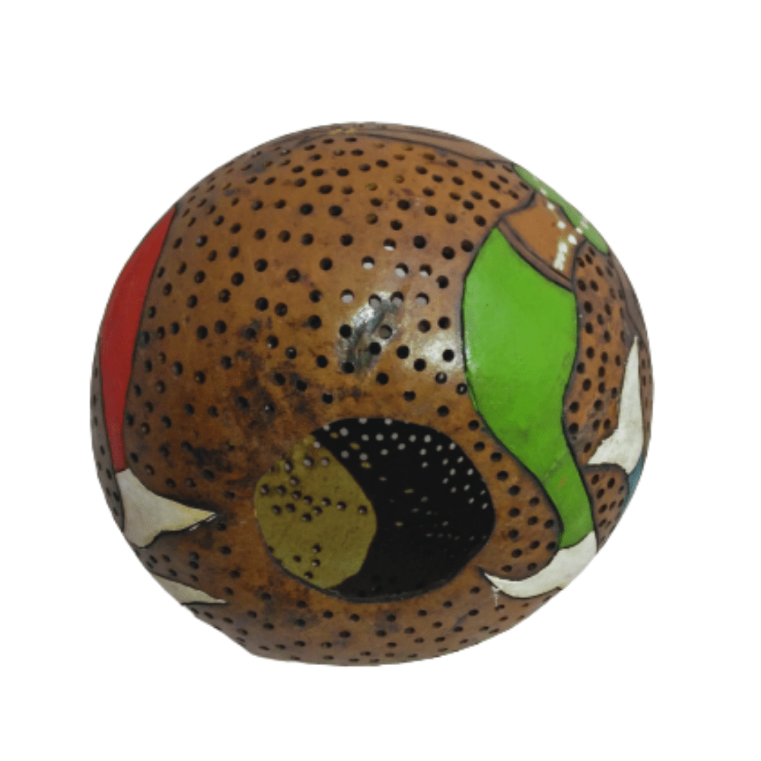 Pratibha Art Tumba Art Lamp Cover White Floral Design Lamp Cover Big