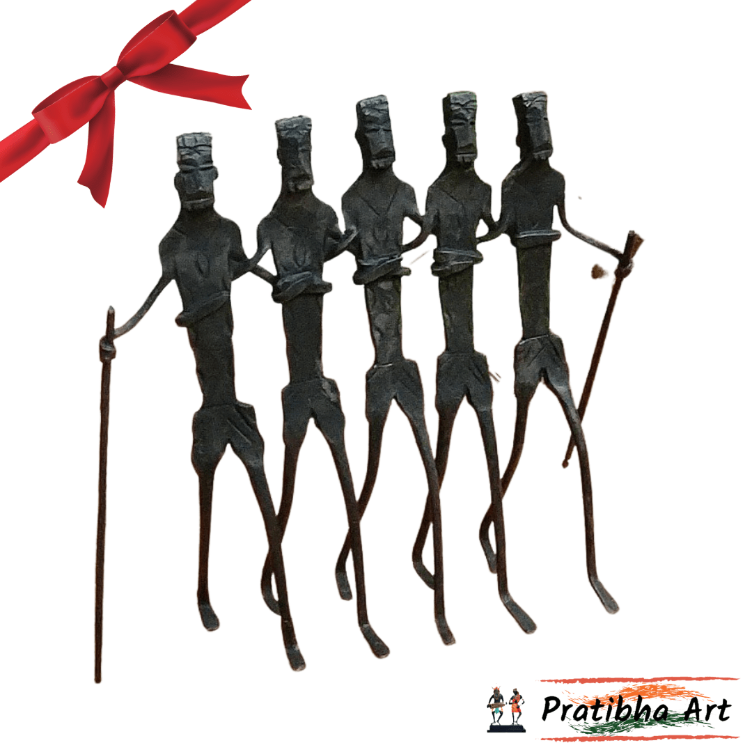 Pratibha Art Wrought Iron Goti AAdmi Goti Aadmi: 5