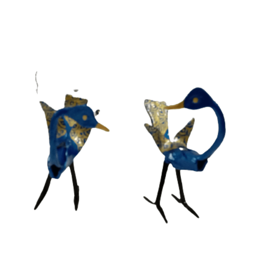 Pratibha Art Wrought Iron Kerala Boat Peacock Pair