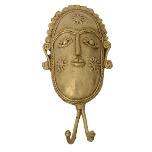 Brass Mask Key Hanger