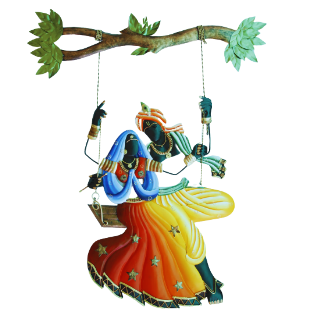 Radha Krishna Jhula Wall Hanging