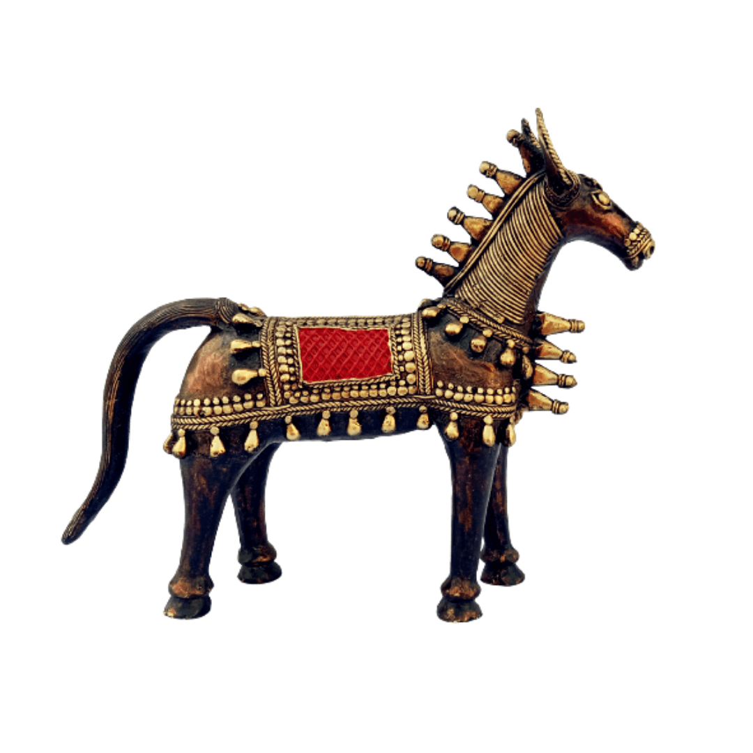 Pratibha Art Horse: 11"*10" Bastar Art - Horse: 11"*10"