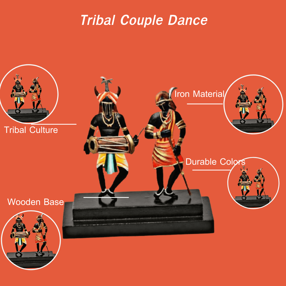 Pratibha Art Memento Couple Dance Big Tribal Couple Dance