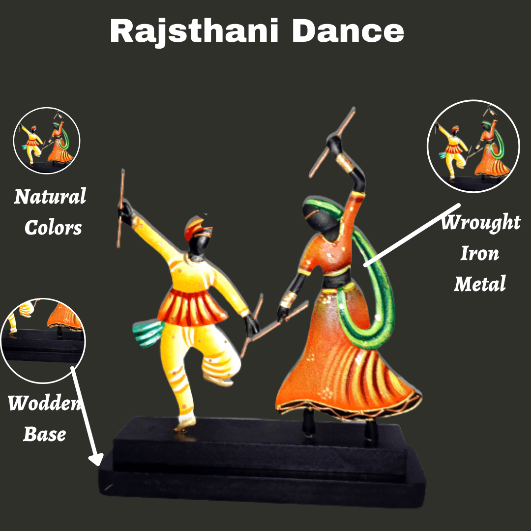Pratibha Art Memento Couple Garba Rajsthani Folk Dance