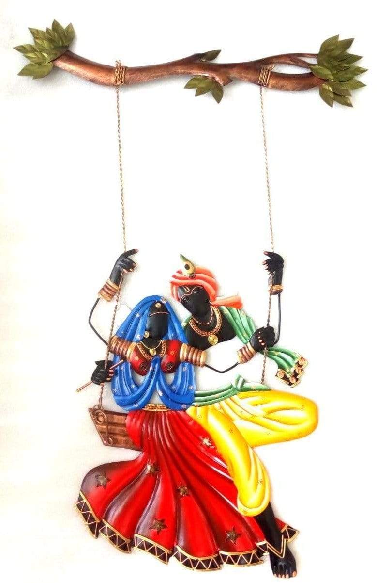 Radha Krishna Jhula Wall Hanging