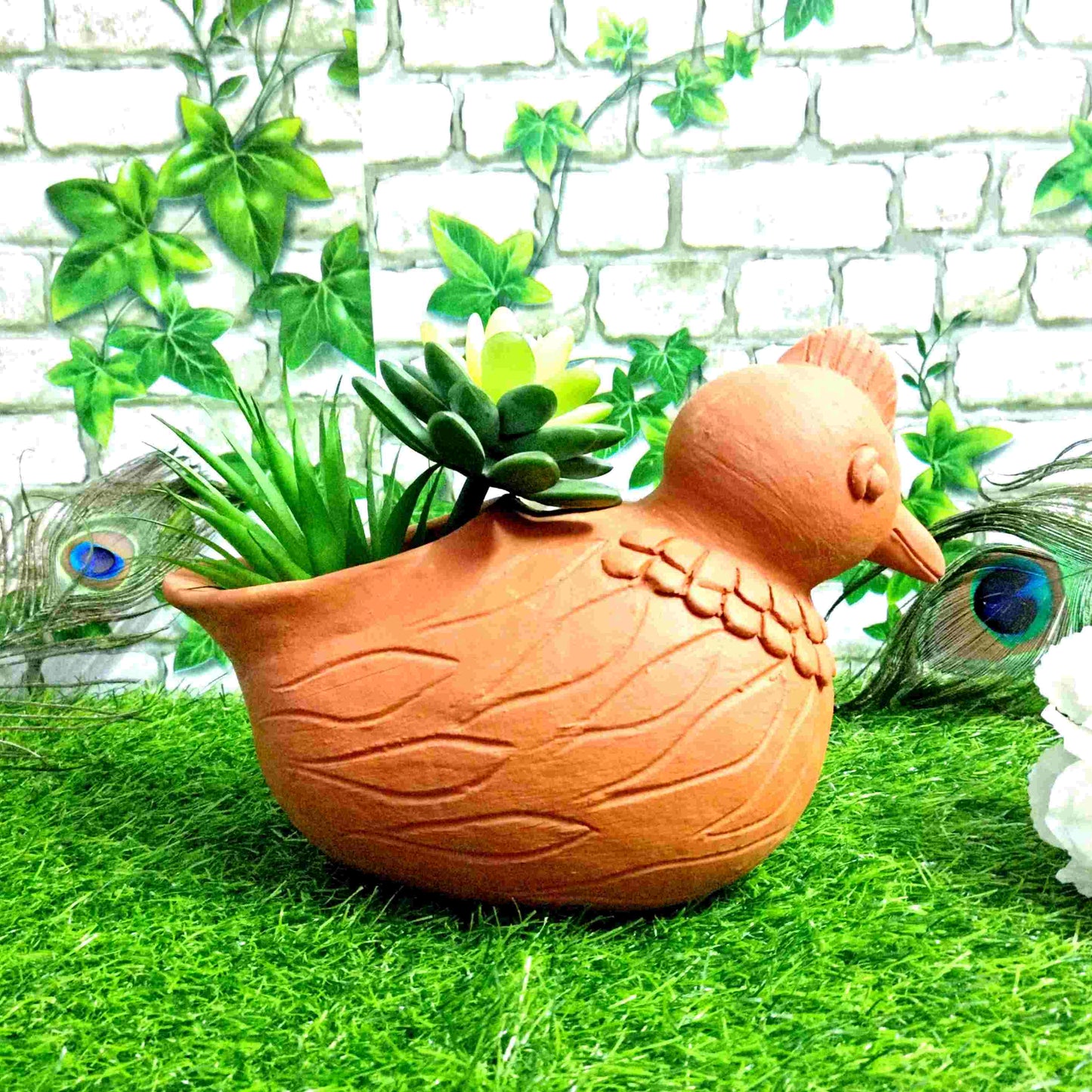 Pratibha Art Terracotta Pot Bird Pot