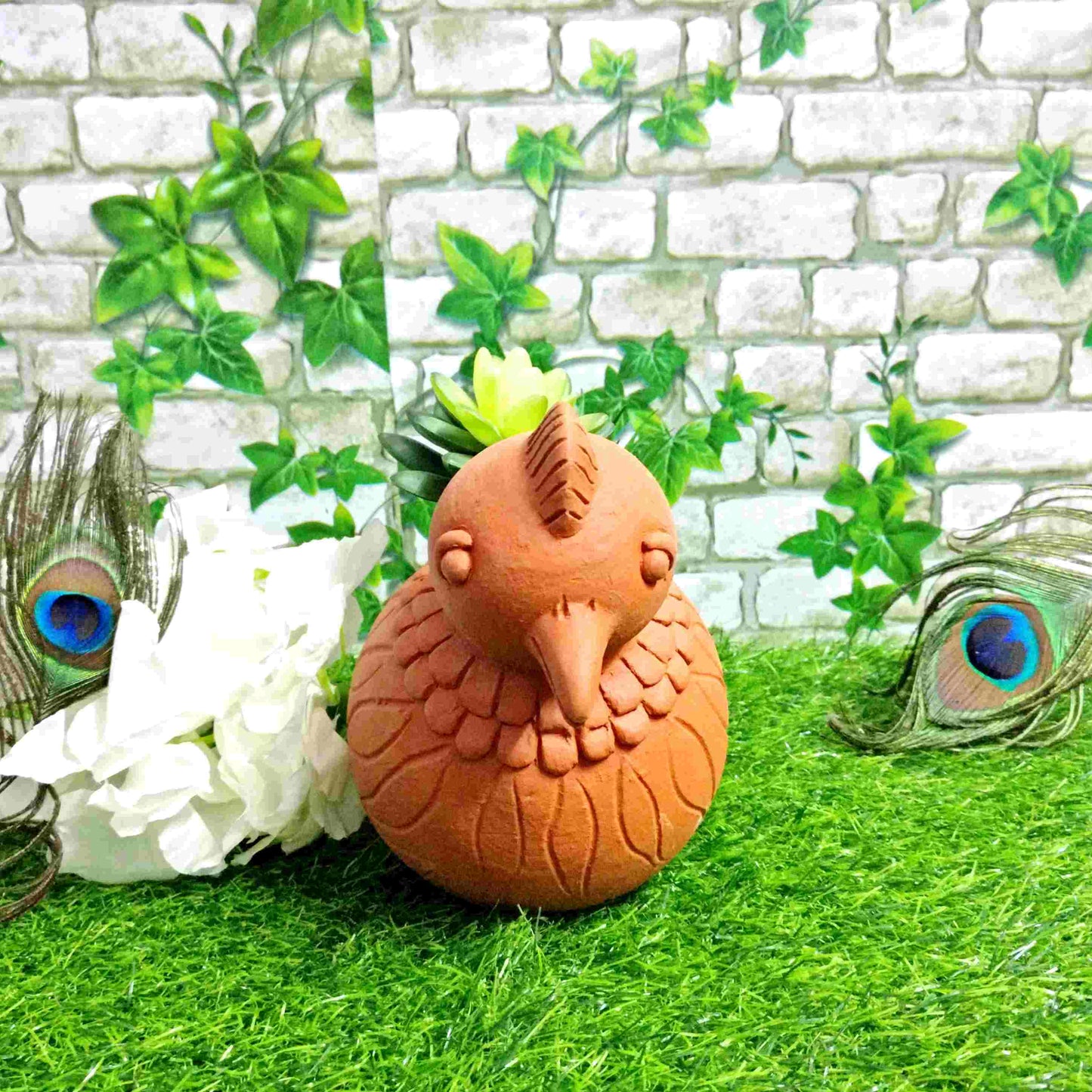 Pratibha Art Terracotta Pot Bird Pot