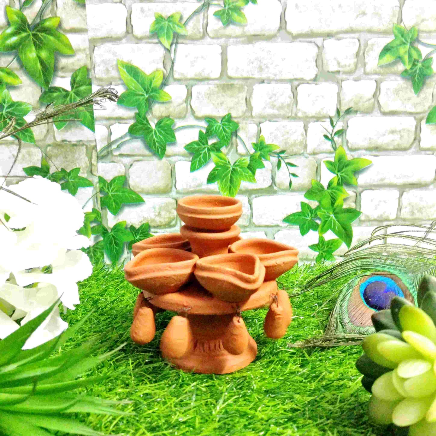 Pratibha Art Terracotta Pot Decorative Terracotta Diya