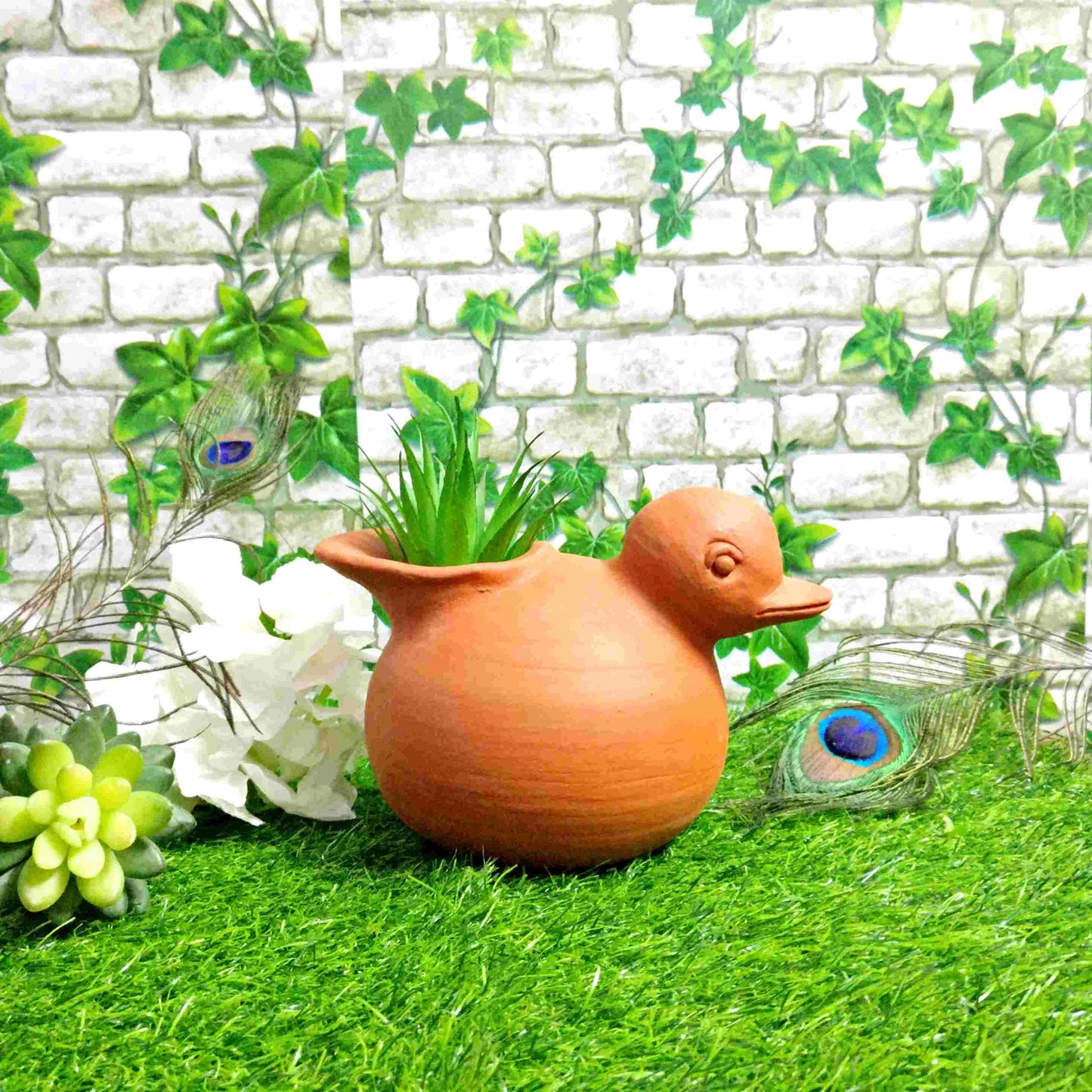 Pratibha Art Terracotta Pot Duck Pot