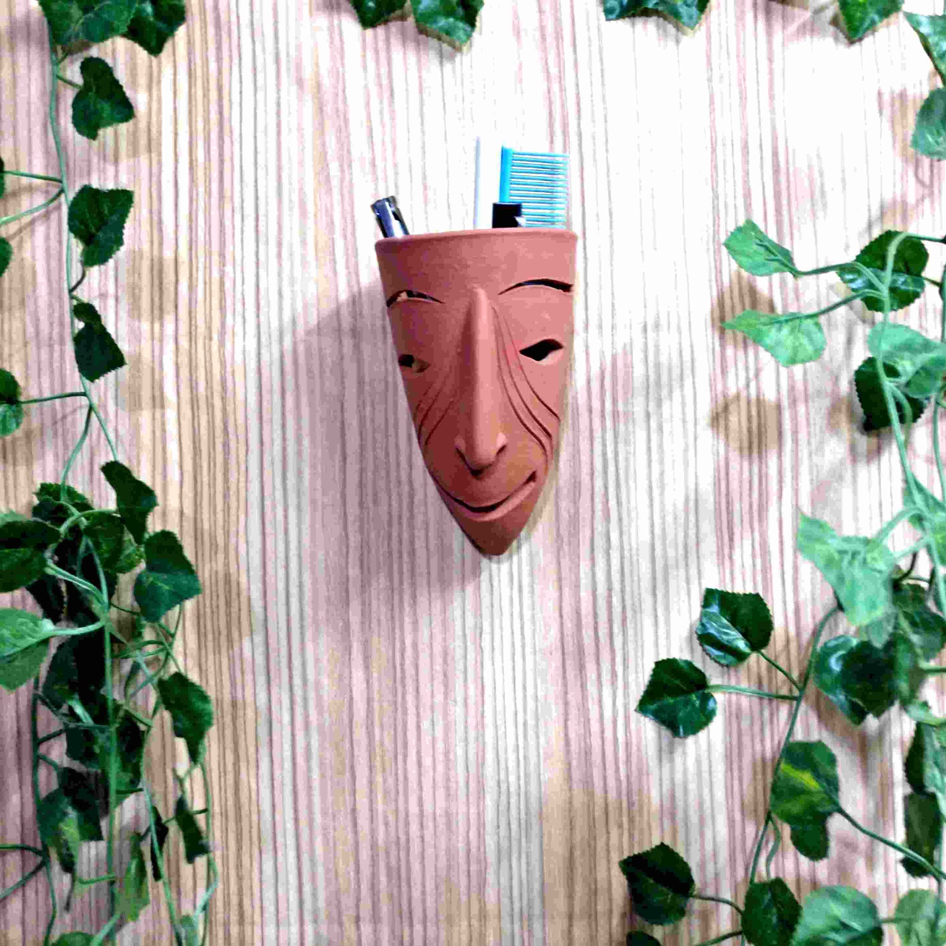 Pratibha Art Terracotta Pot Face Stand